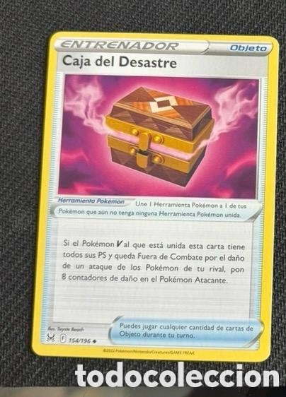 Coleccionismo cromos antiguos: 154/196 Caja del desastre carta pokemon TCG