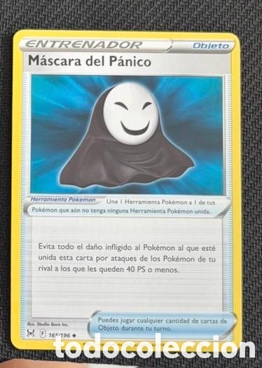 Coleccionismo cromos antiguos: 165/196 M&aacute;scara del p&aacute;nico carta pokemon TCG