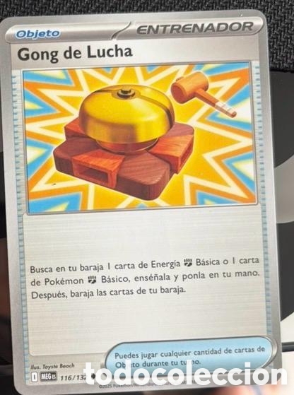 Coleccionismo cromos antiguos: 116/132 Gong de lucha carta pokemon TCG