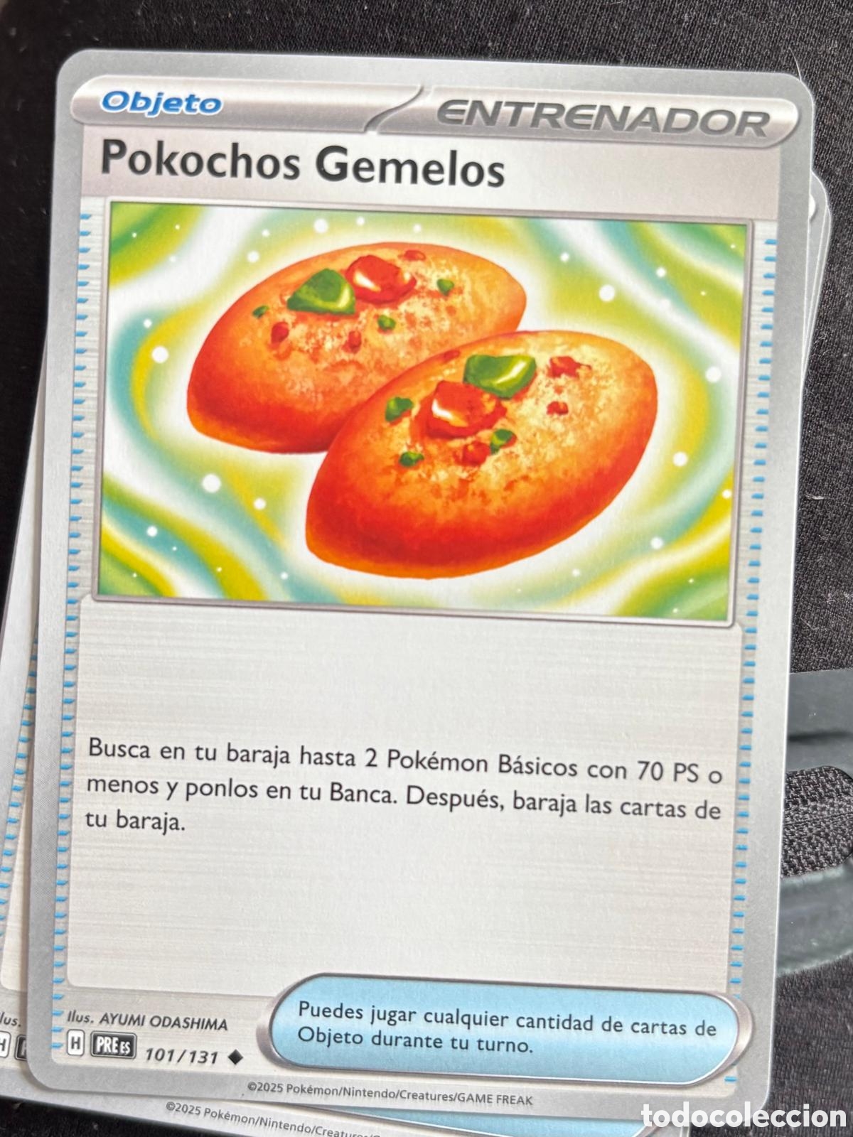 Coleccionismo cromos antiguos: 101/131 Pokochos gemelos carta pokemon TCG