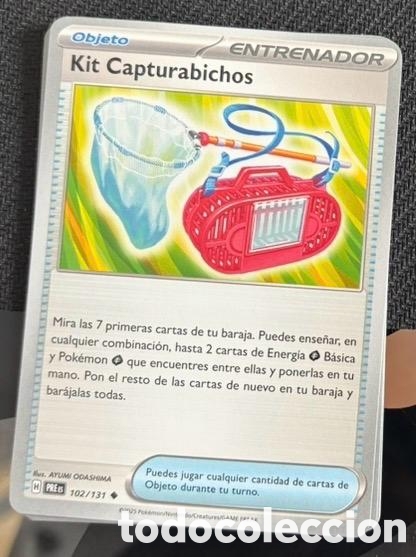 Coleccionismo cromos antiguos: 102/131 Kit capturabichos carta pokemon TCG