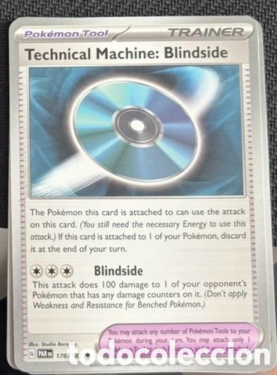 Coleccionismo cromos antiguos: 176/182 Technical machine blindside carta pokemon TCG