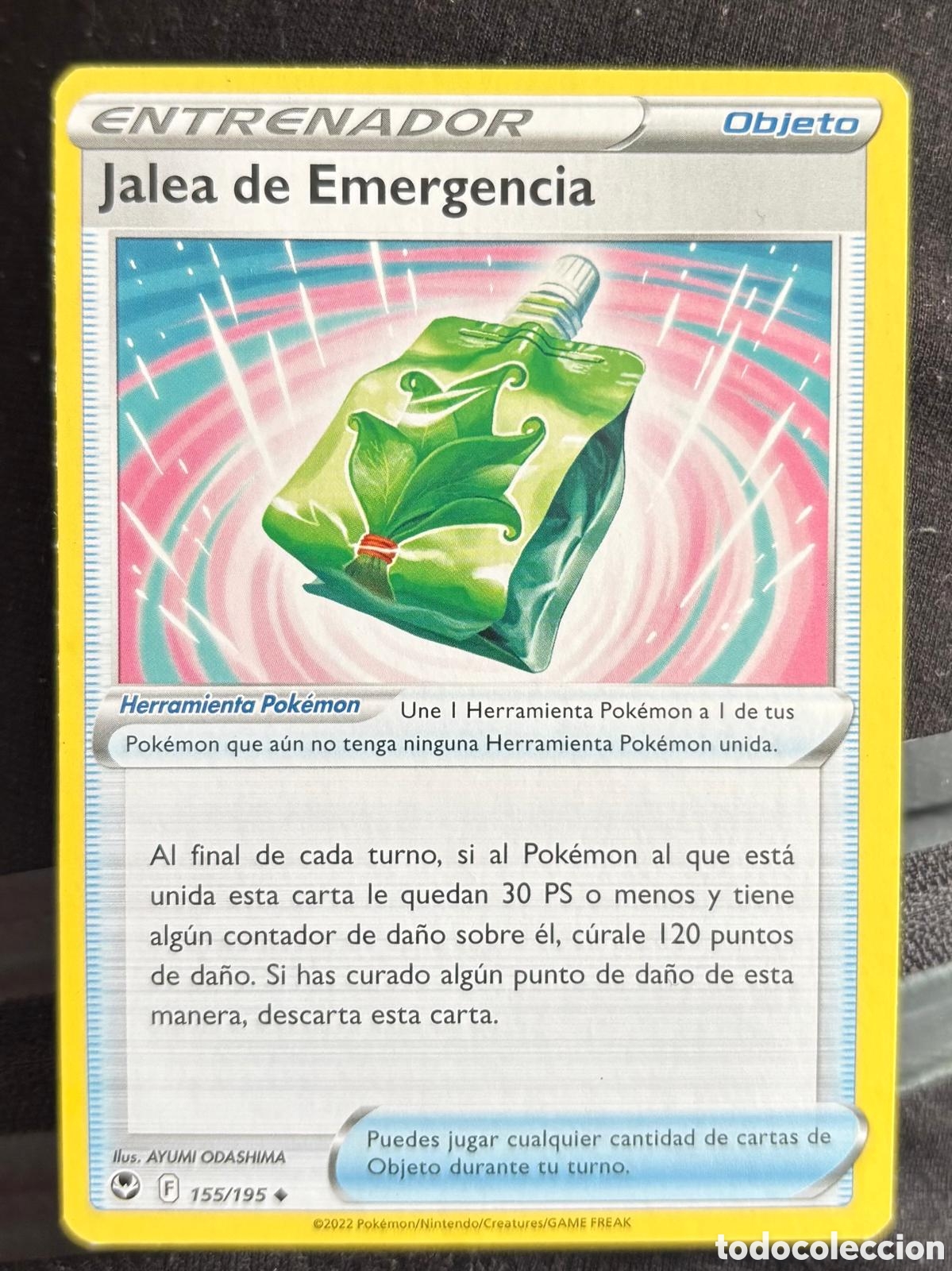 Coleccionismo cromos antiguos: 155/195 Jalea de emergencia carta pokemon TCG