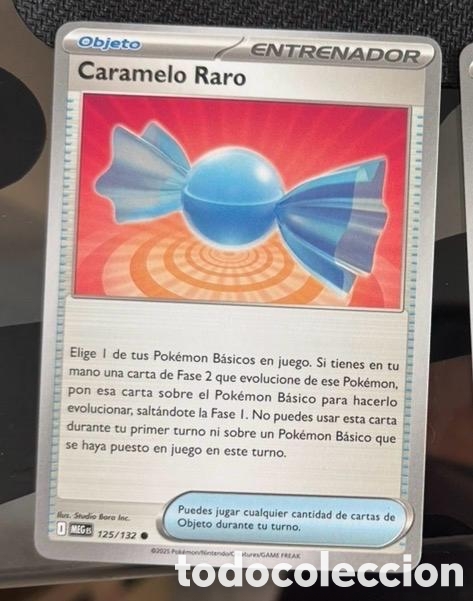 Coleccionismo cromos antiguos: 125/132 Caramelo raro carta pokemon TCG