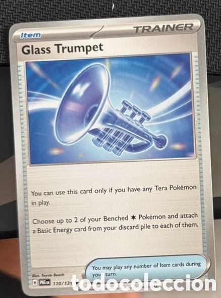 Coleccionismo cromos antiguos: 110/131 Glass trumpet carta pokemon TCG