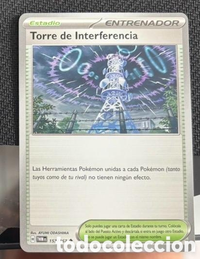 Coleccionismo cromos antiguos: 153/167 Torre de interferencia carta pokemon TCG