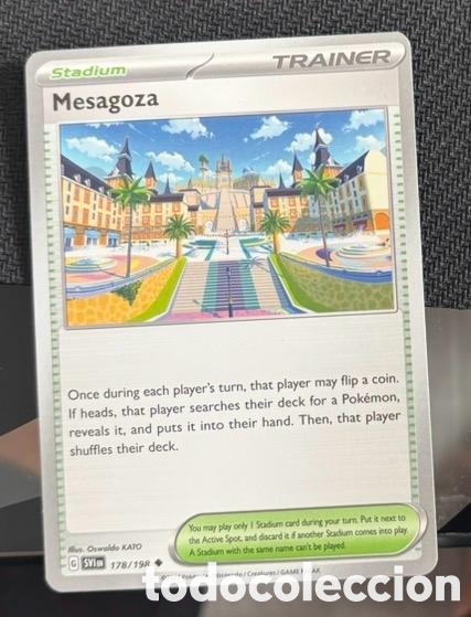 Coleccionismo cromos antiguos: 178/198 Mesagoza carta pokemon TCG