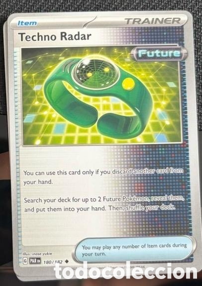 Coleccionismo cromos antiguos: 180/182 Techno radar carta pokemon TCG