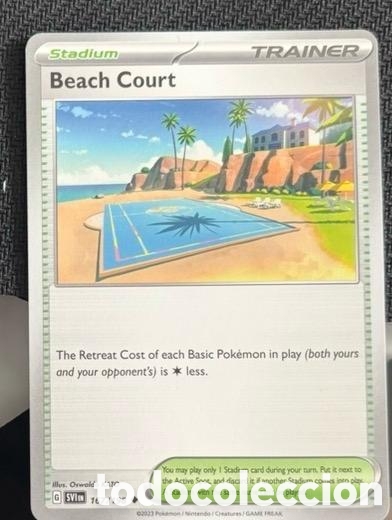 Coleccionismo cromos antiguos: 167/198 Beach court carta pokemon TCG
