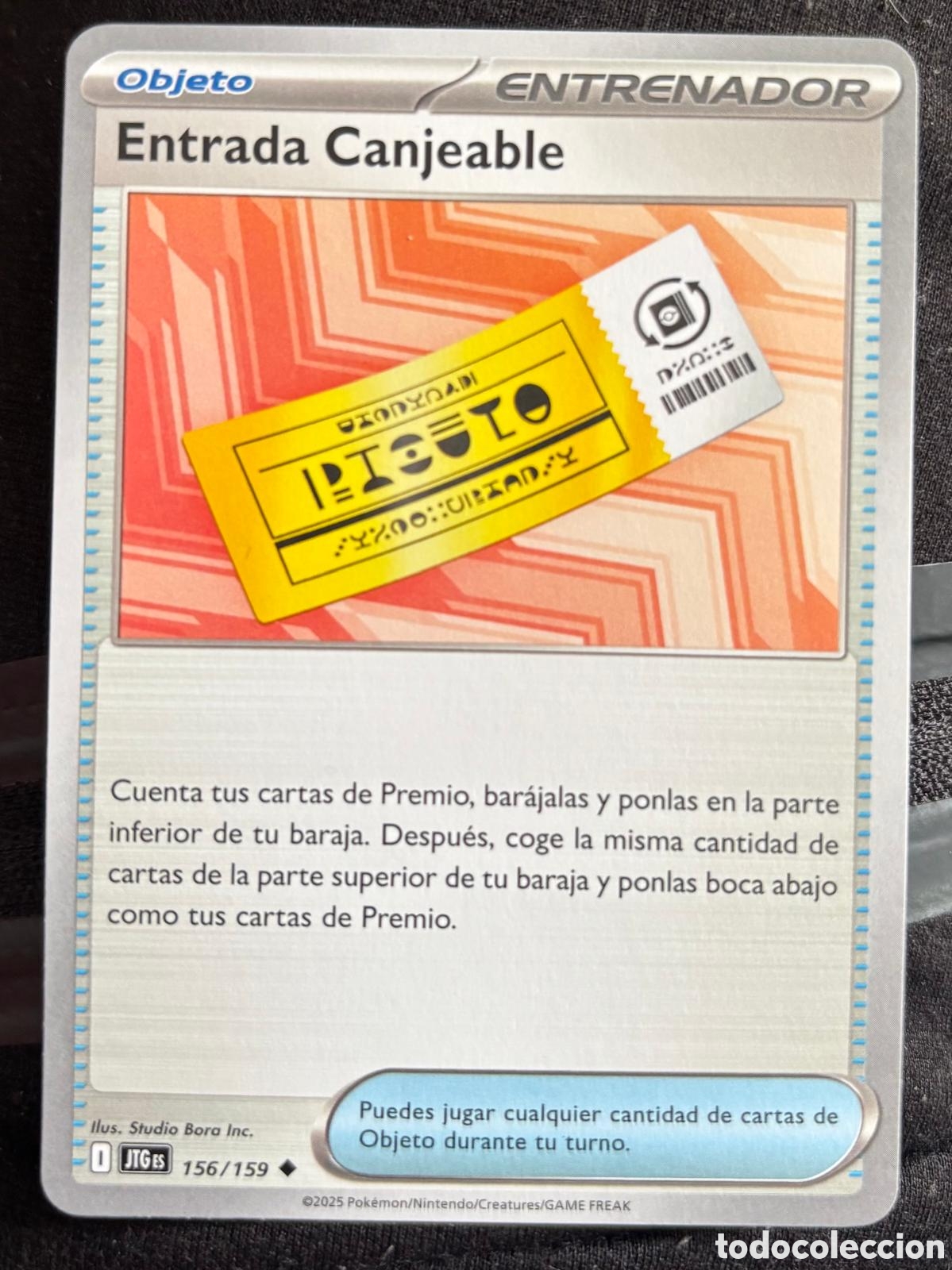 Coleccionismo cromos antiguos: 156/159 Entrada canjeable carta pokemon TCG
