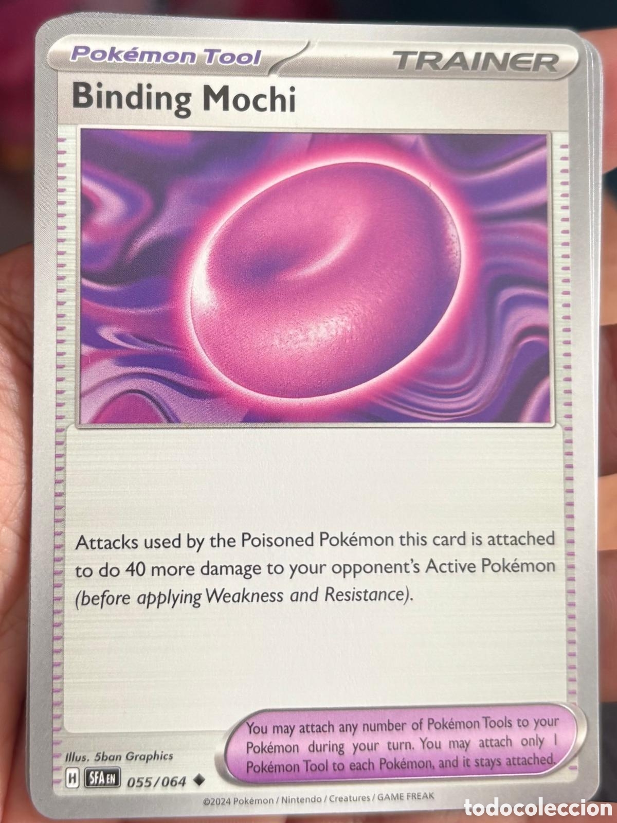 Coleccionismo cromos antiguos: 055/064 Binding mochi carta pokemon TCG