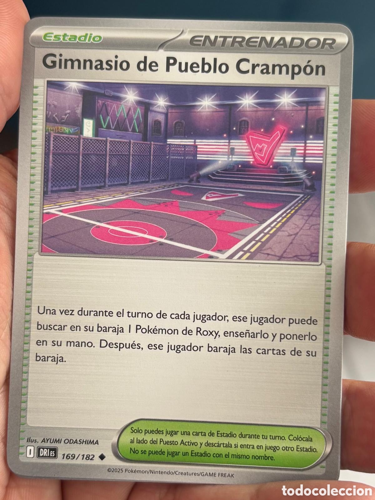 Coleccionismo cromos antiguos: 169/182 Gimnasio de pueblo Crampon carta pokemon TCG
