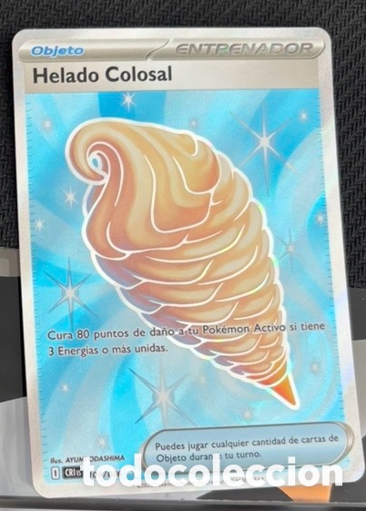 Coleccionismo cromos antiguos: 109/086 Helado colosal holo Carta Pokemon TCG