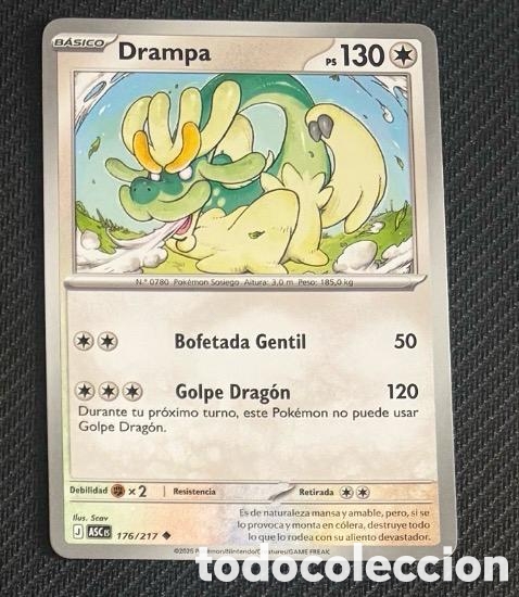 Coleccionismo cromos antiguos: 176/217 Drampa carta pokemon TCG