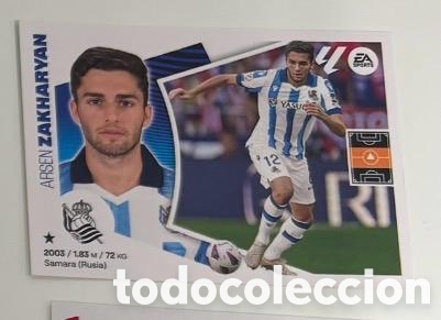 Coleccionismo cromos antiguos: ZAKHARYAN REAL SOCIEDAD Panini La Liga Este 2024 2025