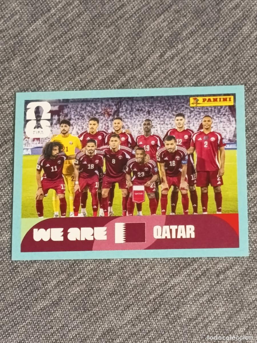 Coleccionismo cromos antiguos: ALINEACI&Oacute;N DE QATAR QAT 13 STICKER MUNDIAL 2026 PANINI FIFA WORLD CUP NUEVO