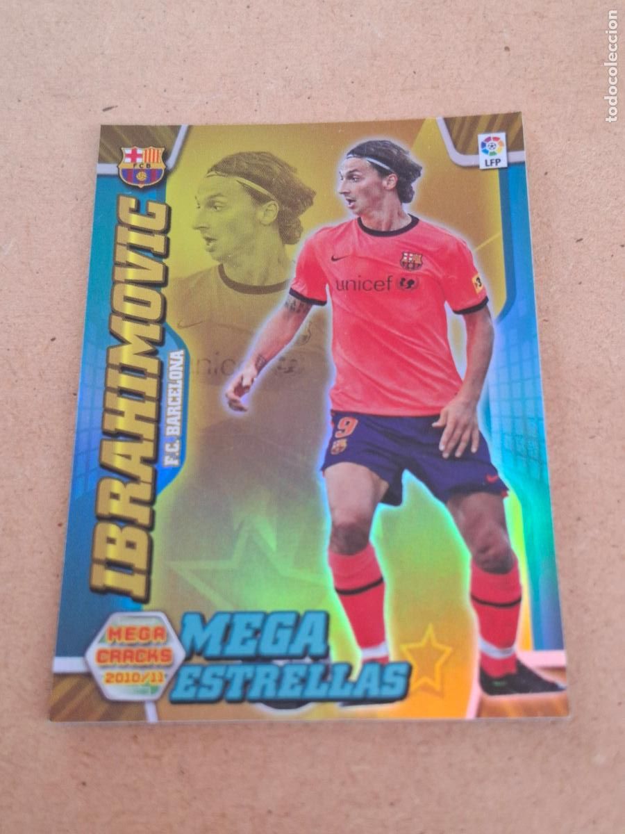 Coleccionismo cromos antiguos: MEGACRACKS 2010 2011 10 11 - PANINI - 393 IBRAHIMOVIC ( MEGA ESTRELLAS ) - FC. BARCELONA CP9