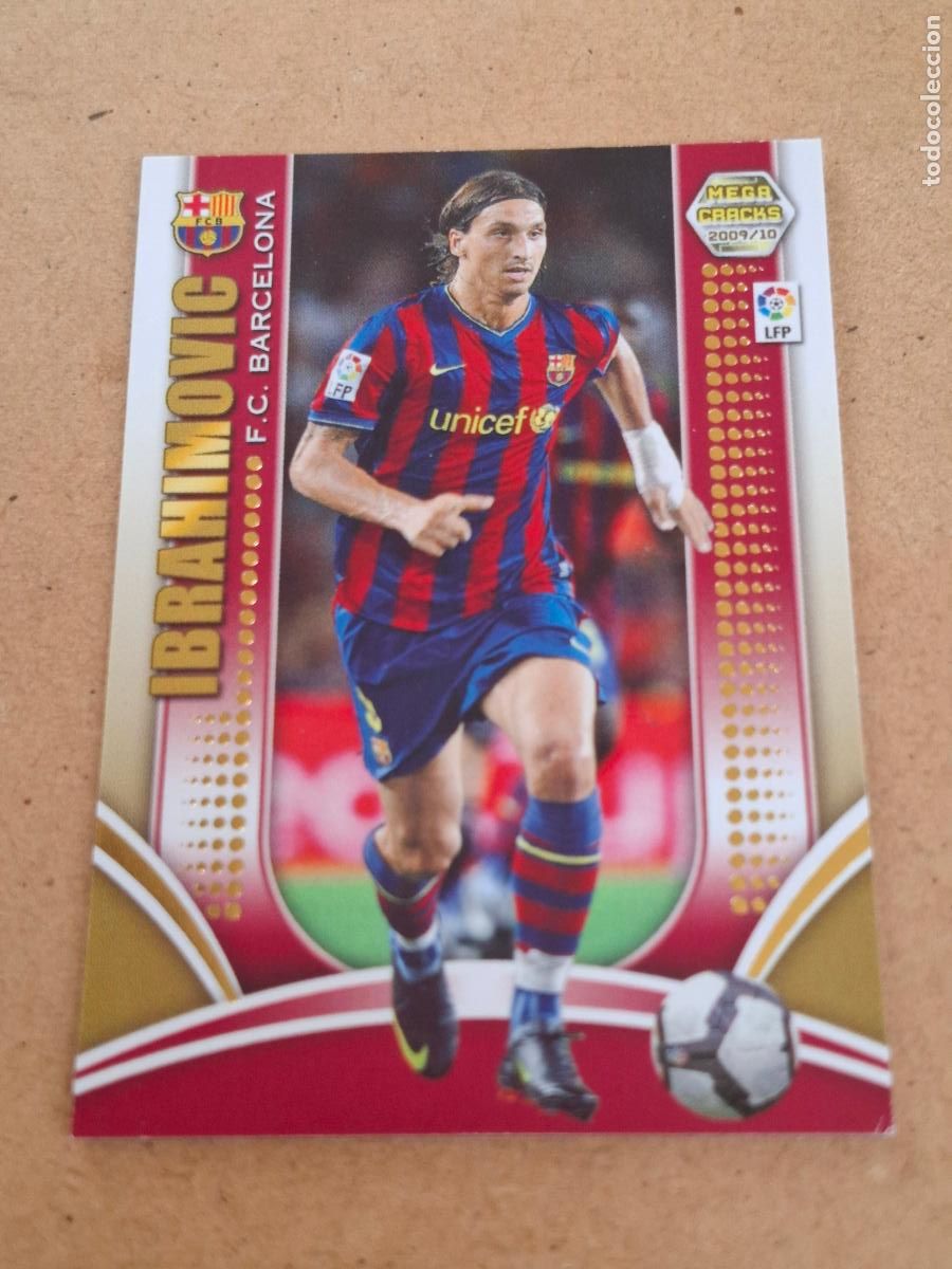 Coleccionismo cromos antiguos: MEGACRACKS 2009 2010 09 10 - PANINI - 70 IBRAHIMOVIC ( SERIE ORO ) - FC. BARCELONA CP9