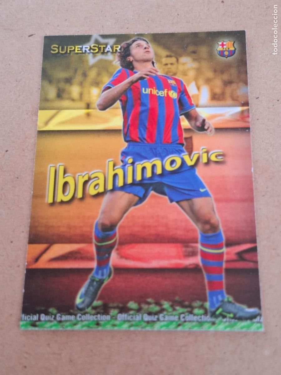 Coleccionismo cromos antiguos: MUNDICROMO 2009 2010 09 10 - 026 26 IBRAHIMOVIC - FC. BARCELONA CP9