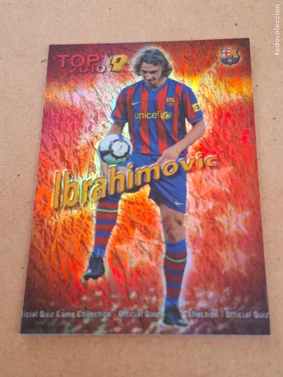 Coleccionismo cromos antiguos: MUNDICROMO 2009 2010 09 10 - 629 IBRAHIMOVIC ( JASPEADO DORADO ) - FC. BARCELONA CP9