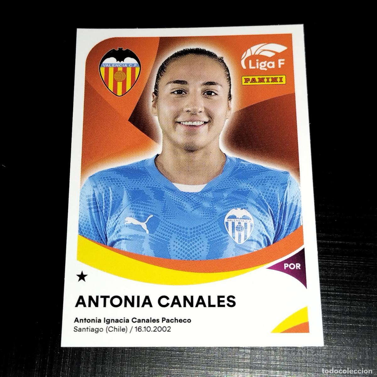 Coleccionismo cromos antiguos: 305 ANTONIA CANALES VALENCIA CROMOS LIGA F FEMENINA PANINI 2024 2025 24 25