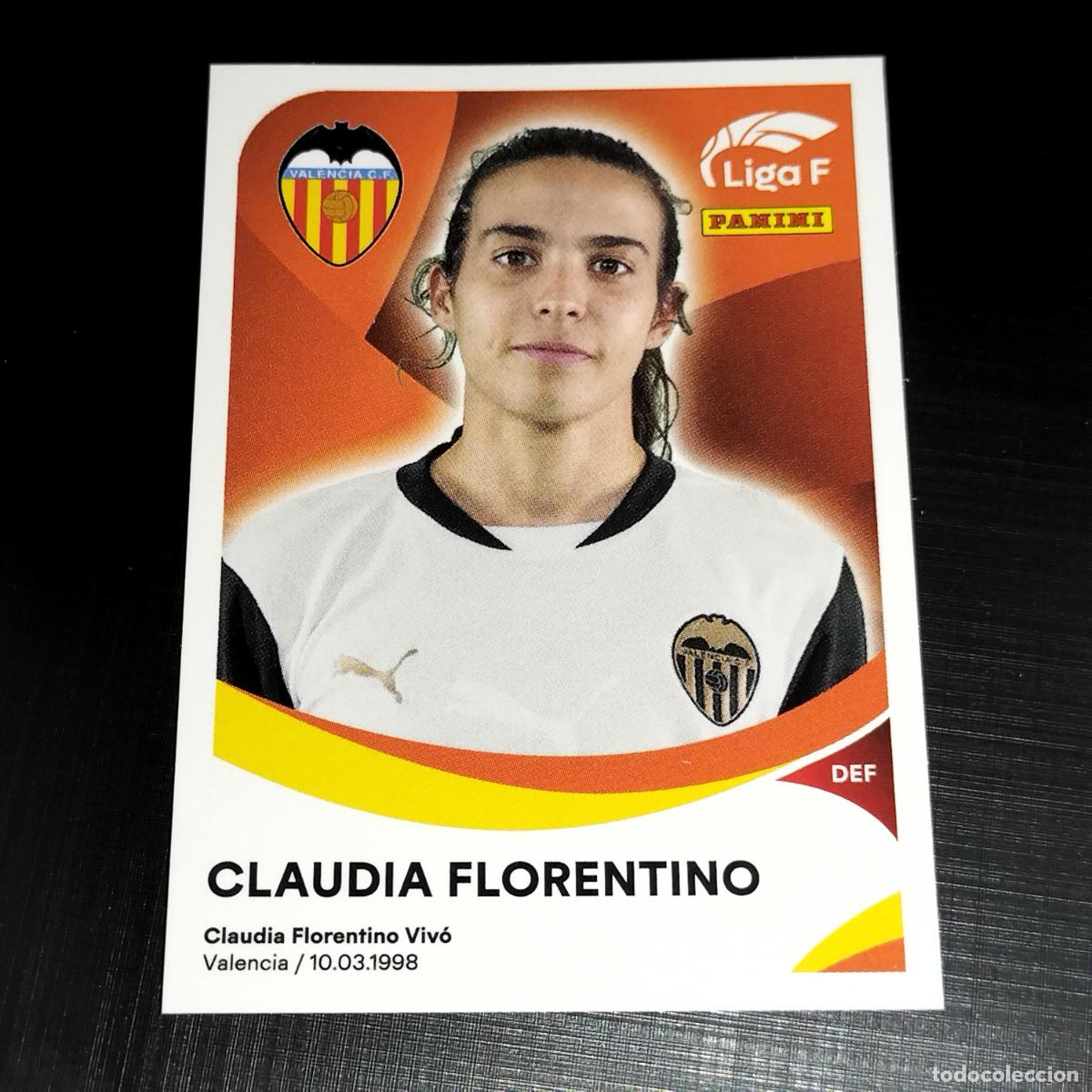 Coleccionismo cromos antiguos: 308 CLAUDIA FLORENTINO VALENCIA CROMOS LIGA F FEMENINA PANINI 2024 2025 24 25