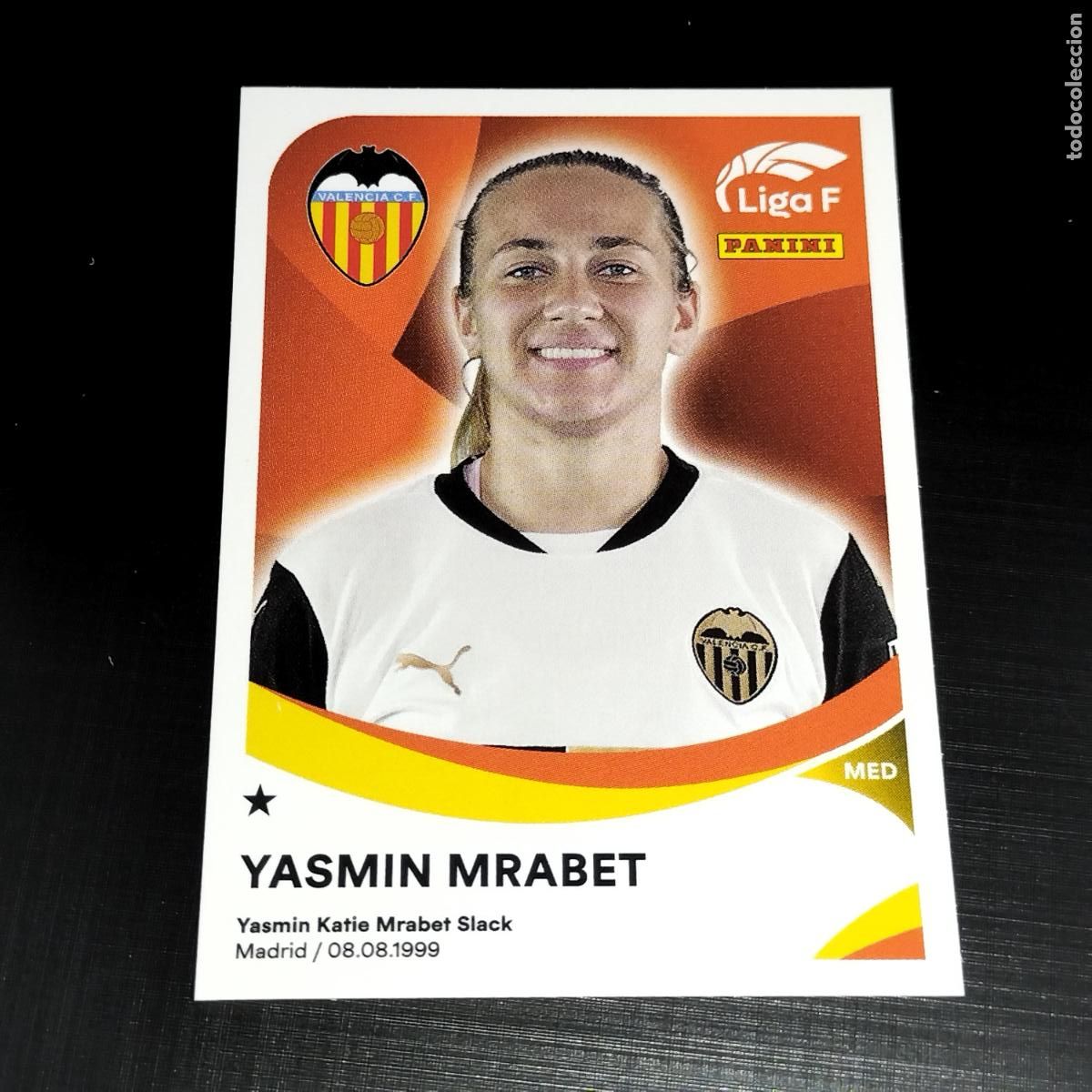 Coleccionismo cromos antiguos: 313 YASMIN MRABET VALENCIA CROMOS LIGA F FEMENINA PANINI 2024 2025 24 25