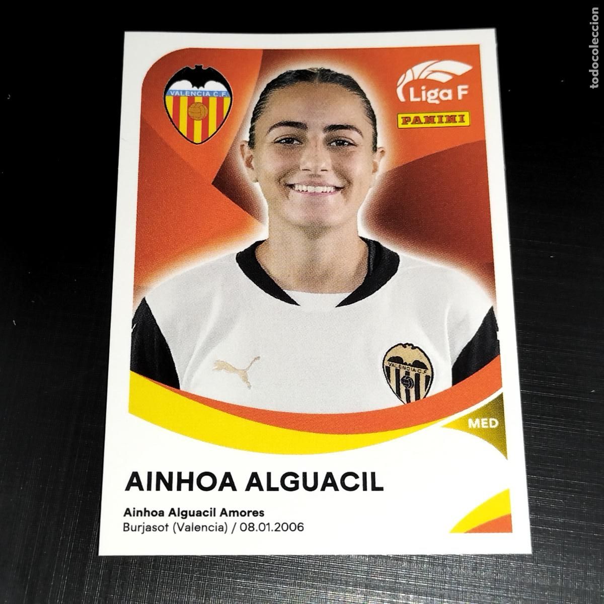 Coleccionismo cromos antiguos: 314 AINHOA ALGUACIL VALENCIA CROMOS LIGA F FEMENINA PANINI 2024 2025 24 25