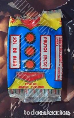 Coleccionismo cromos antiguos: envoltorio snack gusanitos sol de alba pipas granada albolote diciembre 1993 no matutano