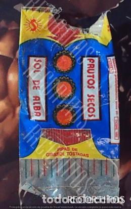 Coleccionismo cromos antiguos: envoltorio snack gusanitos sol de alba pipas granada albolote diciembre 1992 no matutano