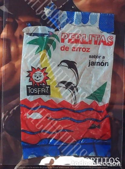 Coleccionismo cromos antiguos: envoltorio snack gusanitos risi pajitas 1991 perlitas de arroz tosfrit
