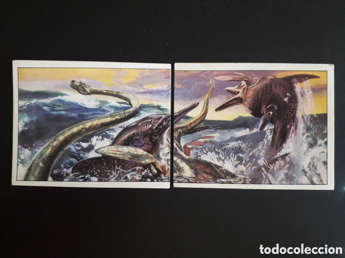 Coleccionismo cromos antiguos: DINOSAURS / DINOSAURIOS N&deg; 55 Y 55 PANINI 1992 SIN PEGAR PEDIDO M&Iacute;NIMO 3&euro;