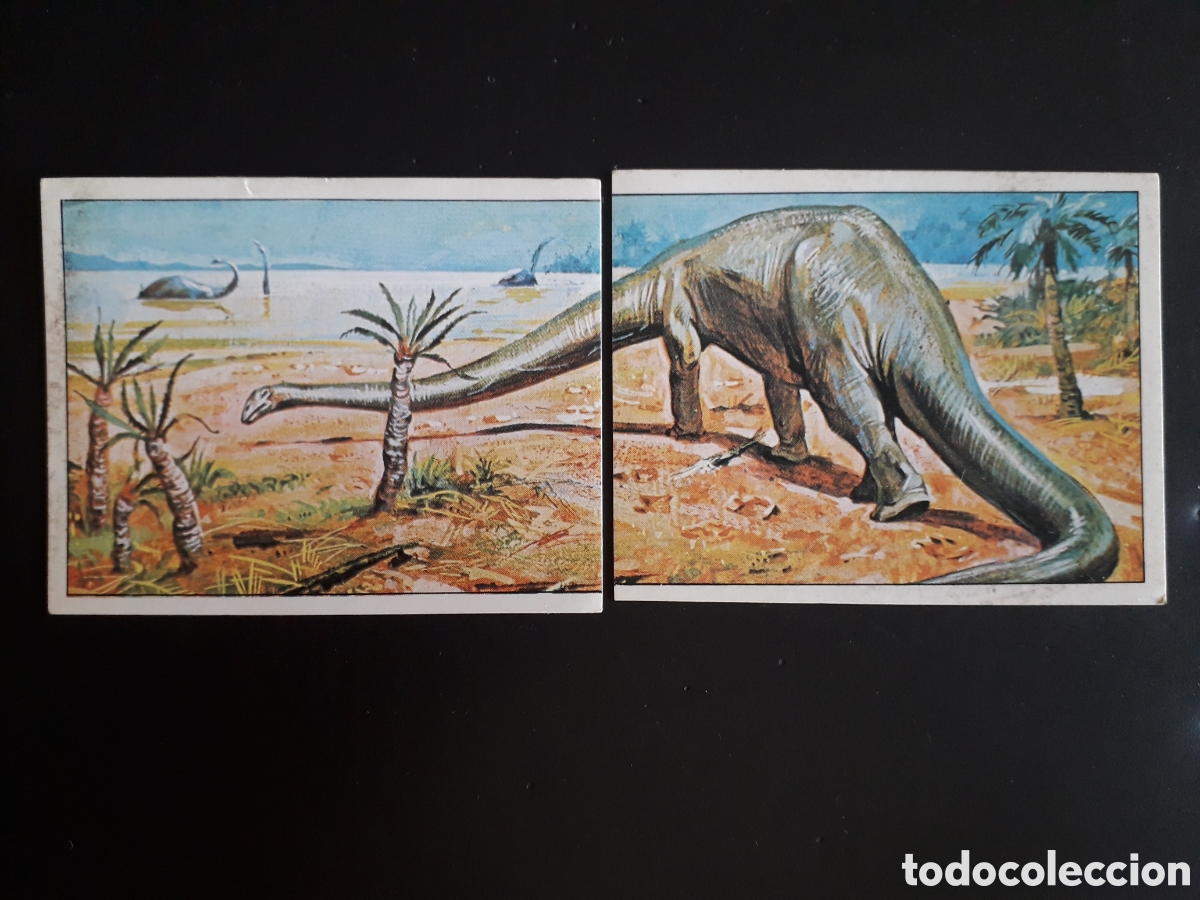 Coleccionismo cromos antiguos: DINOSAURS / DINOSAURIOS N&deg; 77 Y 78 PANINI 1992 SIN PEGAR PEDIDO M&Iacute;NIMO 3&euro;