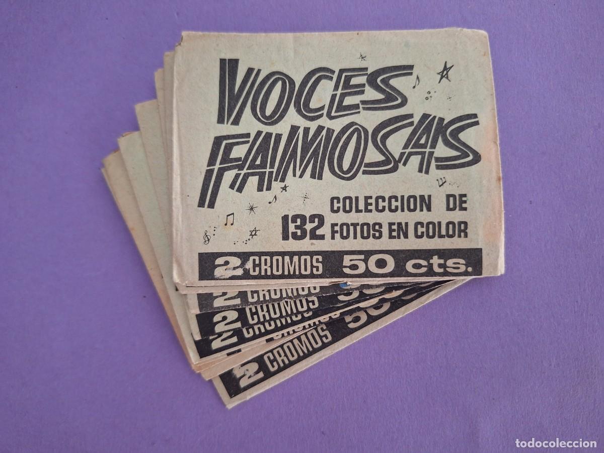 Collezionismo Figurine antiche: LOTE 11 SOBRES SIN ABRIR CROMOS COLECCION VOCES FAMOSAS EDICIONES IBERO MUNDIAL