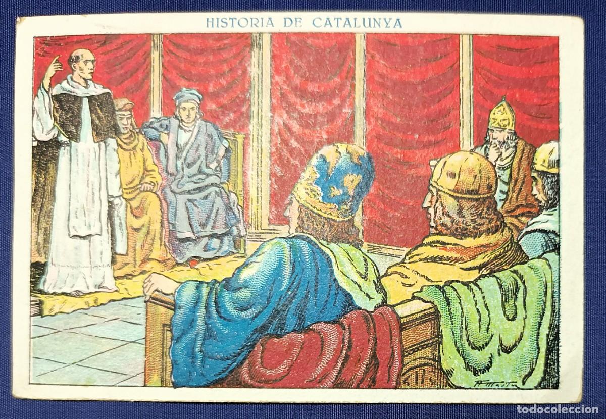 Coleccionismo cromos antiguos: CROMO HISTORIA DE CATALUNYA N&ordm; 46.XOCOLATA JUNCOSA