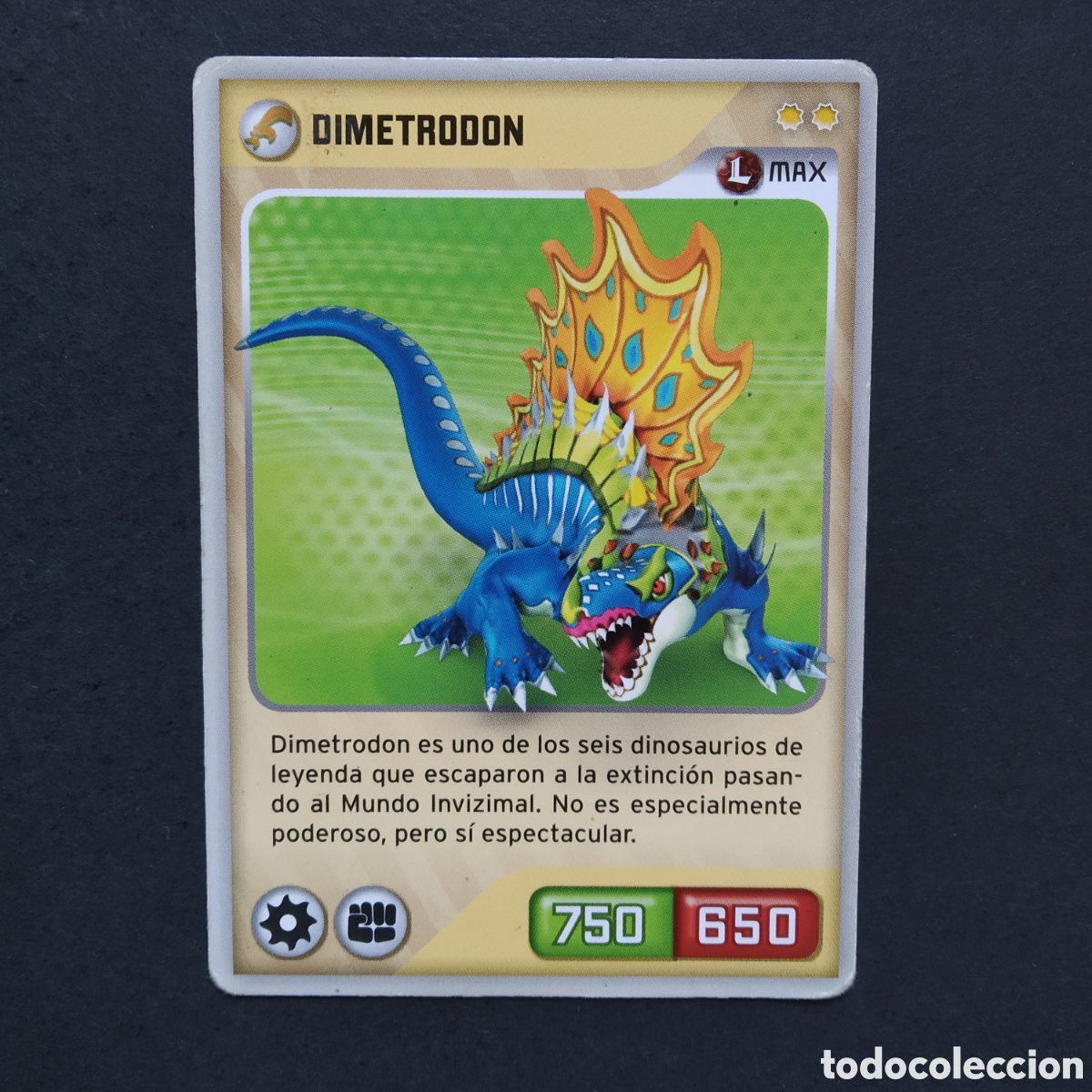 Coleccionismo cromos antiguos: CROMO - N&ordm; 142 - DIMETRODON - INVIZIMALS, DESAFIOS OCULTOS - PANINI - A&Ntilde;O 2013