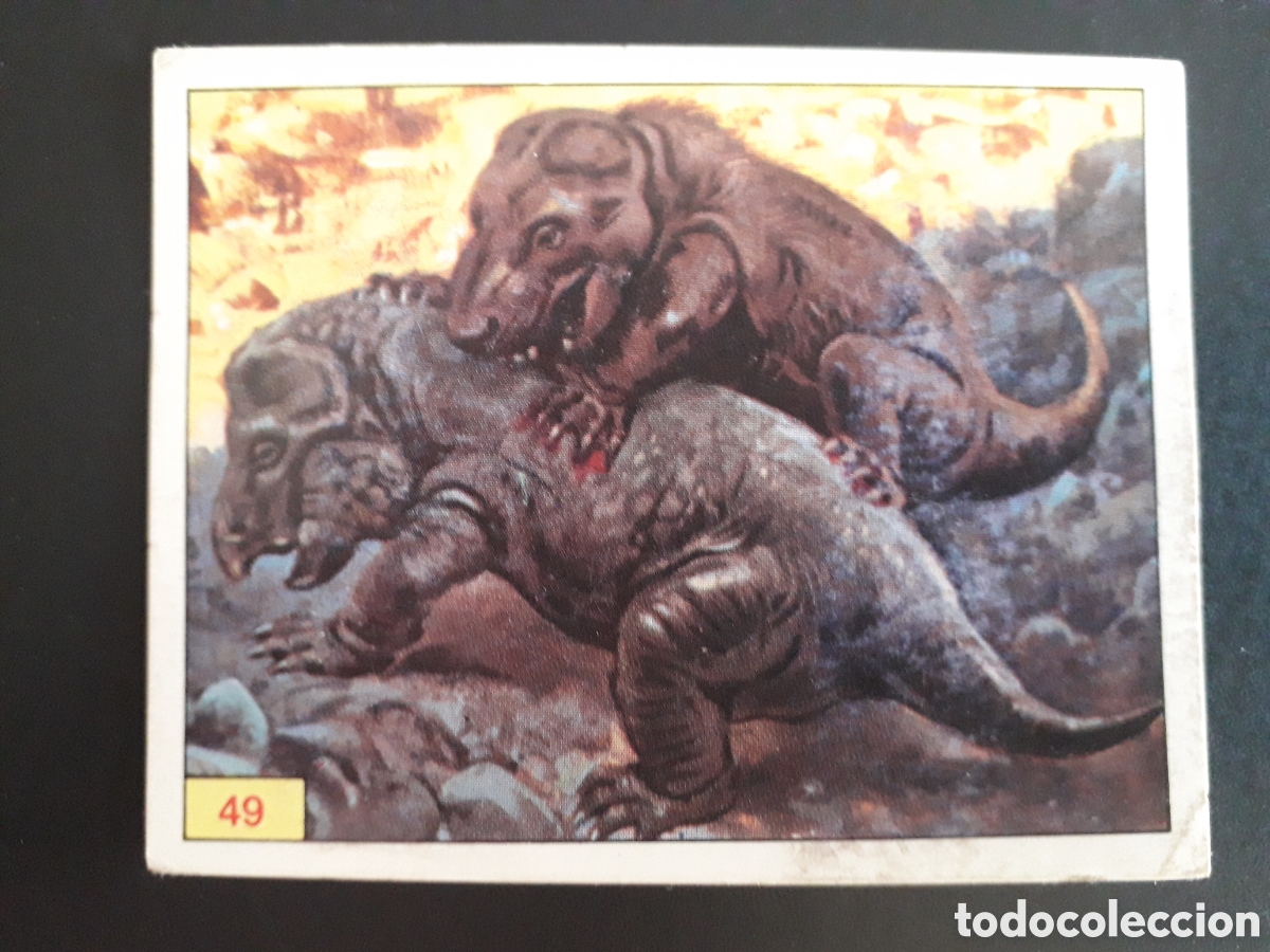 Coleccionismo cromos antiguos: DINOSAURS / DINOSAURIOS N&deg; 49 PANINI 1992 SIN PEGAR PEDIDO M&Iacute;NIMO 3&euro;