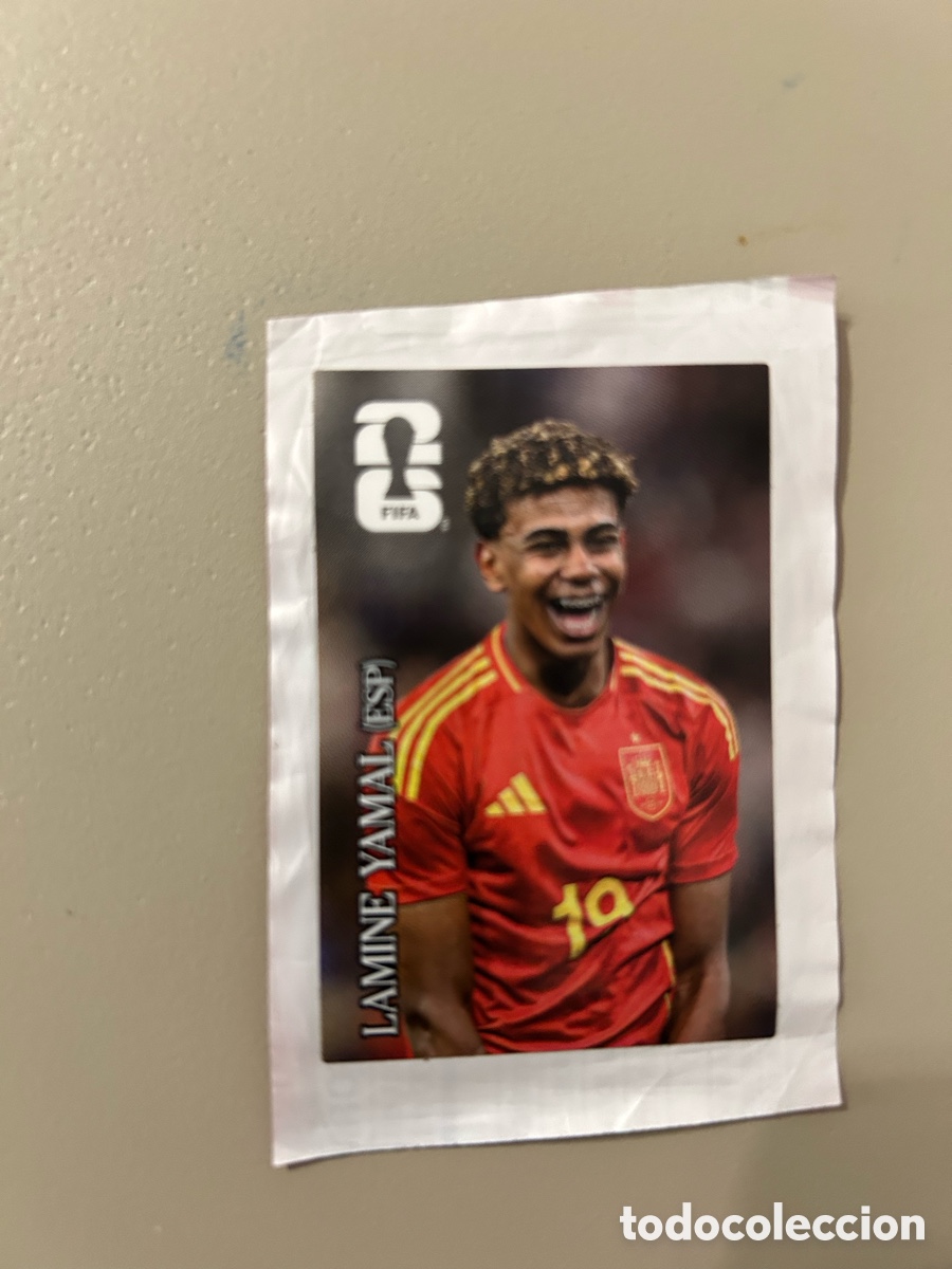 Coleccionismo cromos antiguos: Lamine Yamal cromo Coca-Cola mundial 2026 Espa&ntilde;a