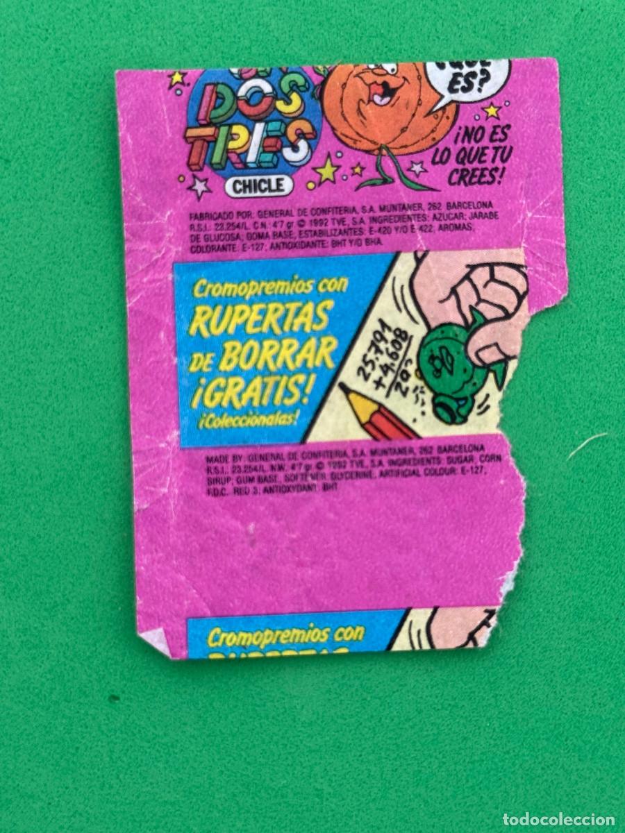 Coleccionismo cromos antiguos: Envoltorio chicle Ruperta Un, dos, tres - General de Confiter&iacute;a Dunkin
