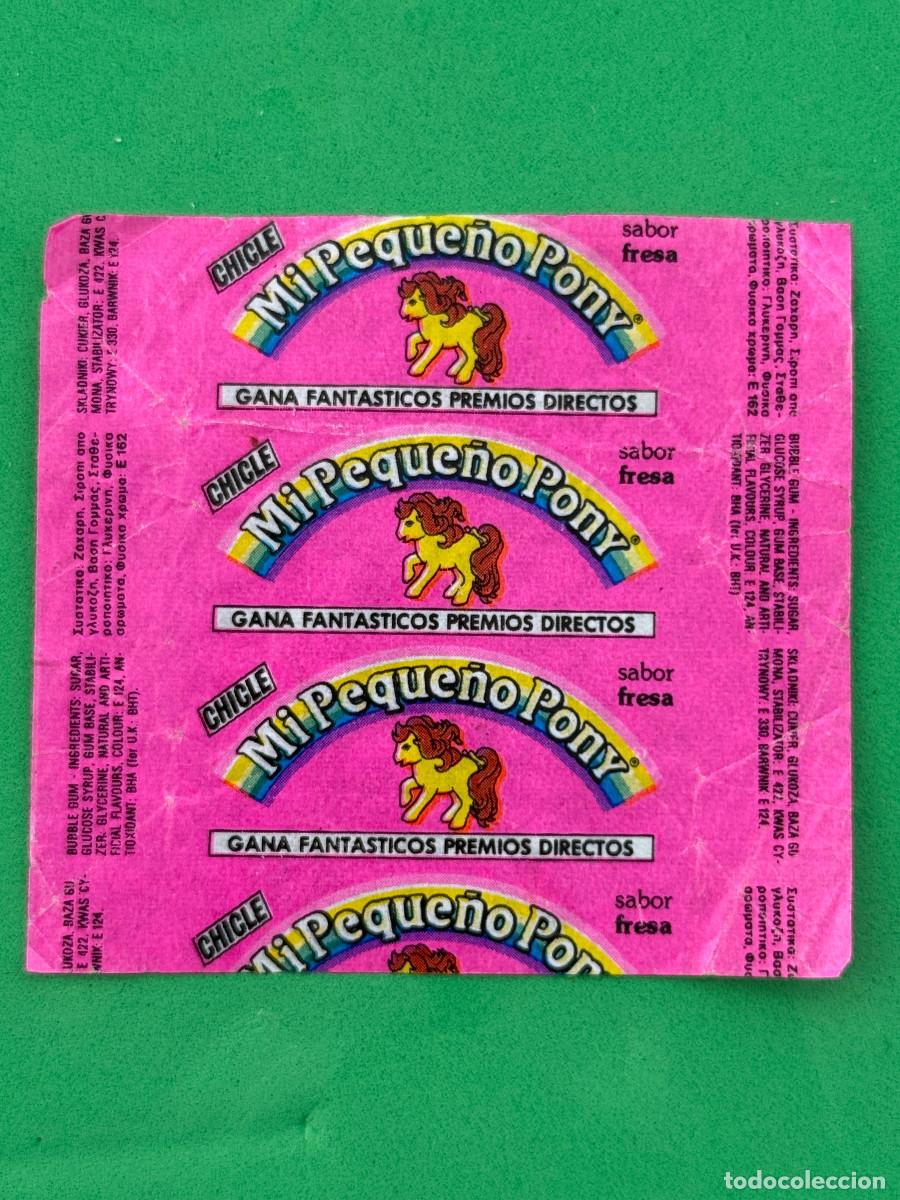 Coleccionismo cromos antiguos: Envoltorio chicle Mi peque&ntilde;o Pony de fresa - 1987 - Dunkin, General de confiter&iacute;a