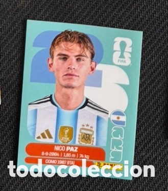Coleccionismo cromos antiguos: Nico Paz Argentina CROMO FIFA WORLD CUP 2026 MUNDIAL STICKER PANINI