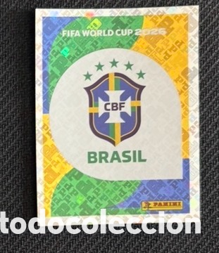 Coleccionismo cromos antiguos: ESCUDO BRASIL CROMO FIFA WORLD CUP 2026 MUNDIAL STICKER PANINI