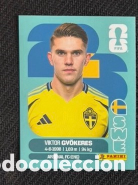 Coleccionismo cromos antiguos: GYOKERES SUECIA CROMO FIFA WORLD CUP 2026 MUNDIAL STICKER PANINI