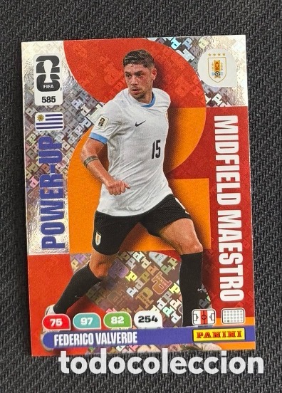 Coleccionismo cromos antiguos: 584 VALVERDE Uruguay POWER-UP