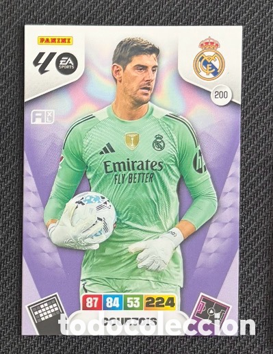 Coleccionismo cromos antiguos: 200 COURTOIS REAL MADRID Adrenalyn XL 2025