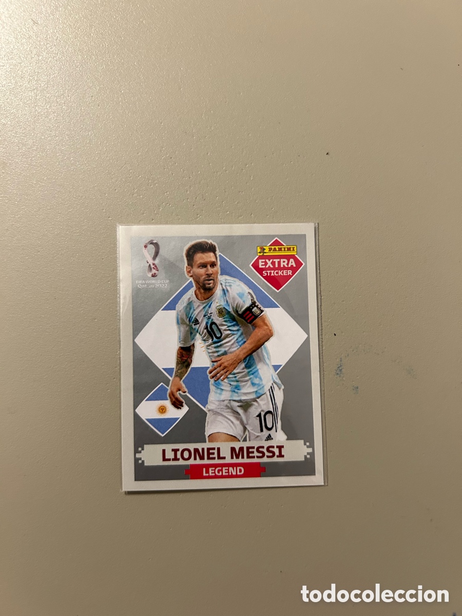 Coleccionismo cromos antiguos: EXTRA STICKER LEO MESSI PLATA MUNDIAL QATAR 2022