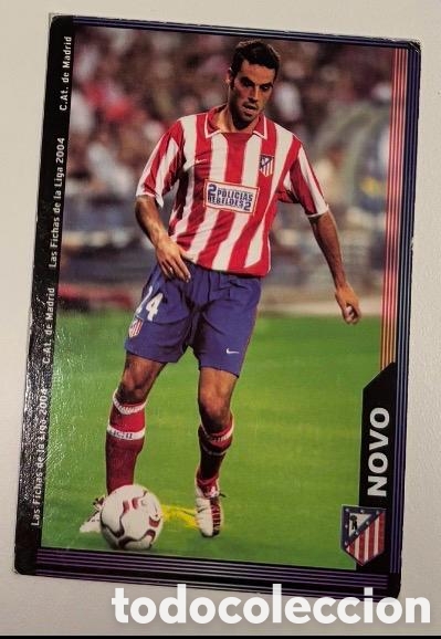 Coleccionismo cromos antiguos: NOVO ATLETICO DE MADRID 2003 2004 MUNDICROMO CROMO CARTA 2004