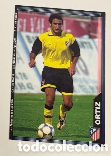 Coleccionismo cromos antiguos: ORTIZ ATLETICO DE MADRID 2003 2004 MUNDICROMO CROMO CARTA 2004