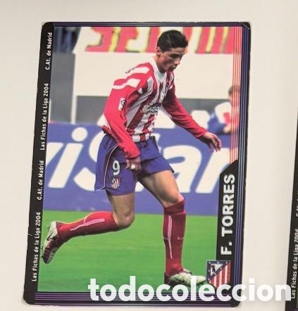 Coleccionismo cromos antiguos: FERNANDO TORRES ATLETICO DE MADRID 2003 2004 MUNDICROMO CROMO CARTA 2004