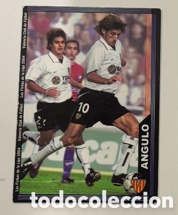 Coleccionismo cromos antiguos: ANGULO VALENCIA 2003 2004 MUNDICROMO CROMO CARTA 2004